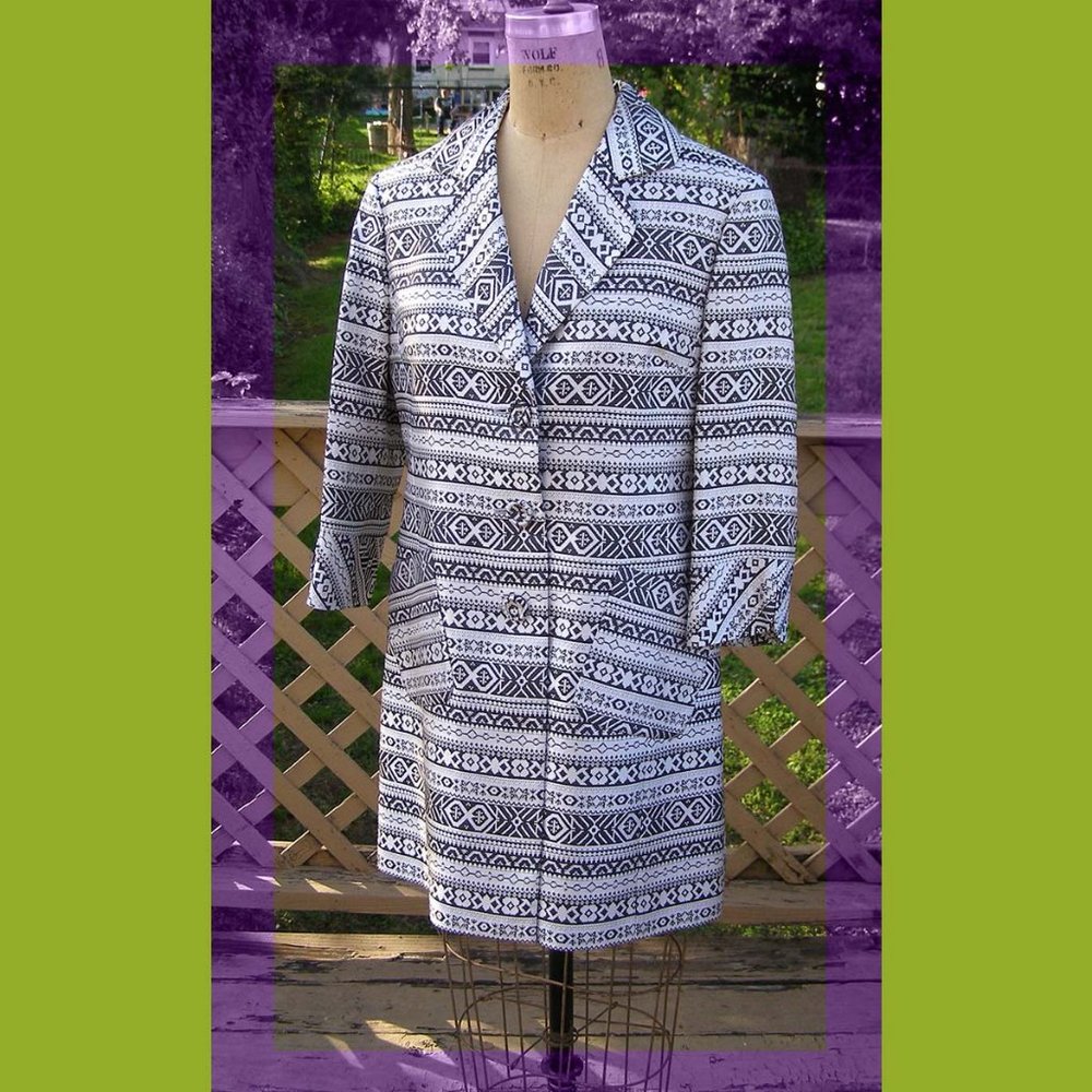 New NINE WEST sz M Silk blend Lightweight coat - Picture 1 of 8